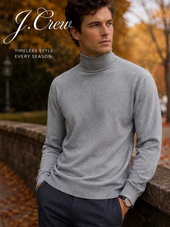 J. Crew Other - J CREW Cotton Turtleneck Men’s Shirt Sz Medium